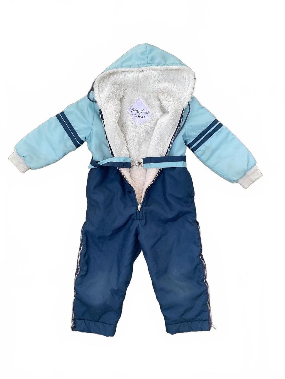 Little Legends New York Toddler Hooded Snowsuit Blue Size 18 Months